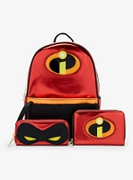 Loungefly Disney Pixar The Incredibles Logo 20th Anniversary Small Zip Wallet