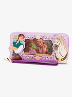 Loungefly Disney Tangled Flynn Rider & Maximus Frame Lenticular Wristlet Wallet