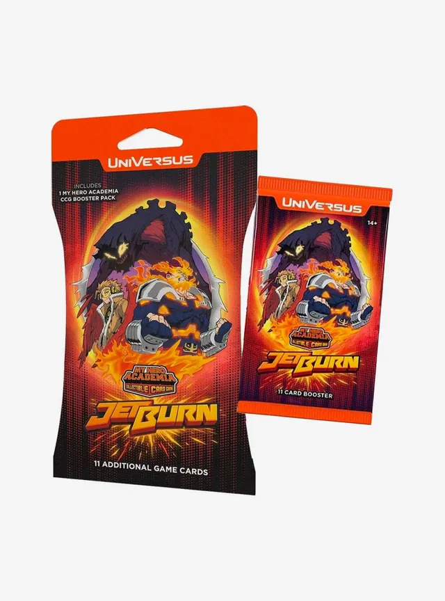 my hero academia jet burn booster box My Hero Academia Universus My Hero Academia Collectible Card Game Jet Burn  Booster Pack