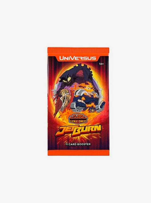 jet burn booster box My Hero Academia The New #1 Pro Hero is Tested The Jet Burn release features 17 new characters to build decks around including the introduction of Hawks and Hood as well as a new version of Endeavor. What's NEW in My Hero