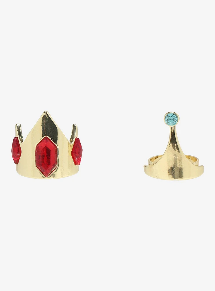 Adventure Time Ice King & Princess Bubblegum Ring Set