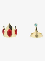 Adventure Time Ice King & Princess Bubblegum Ring Set