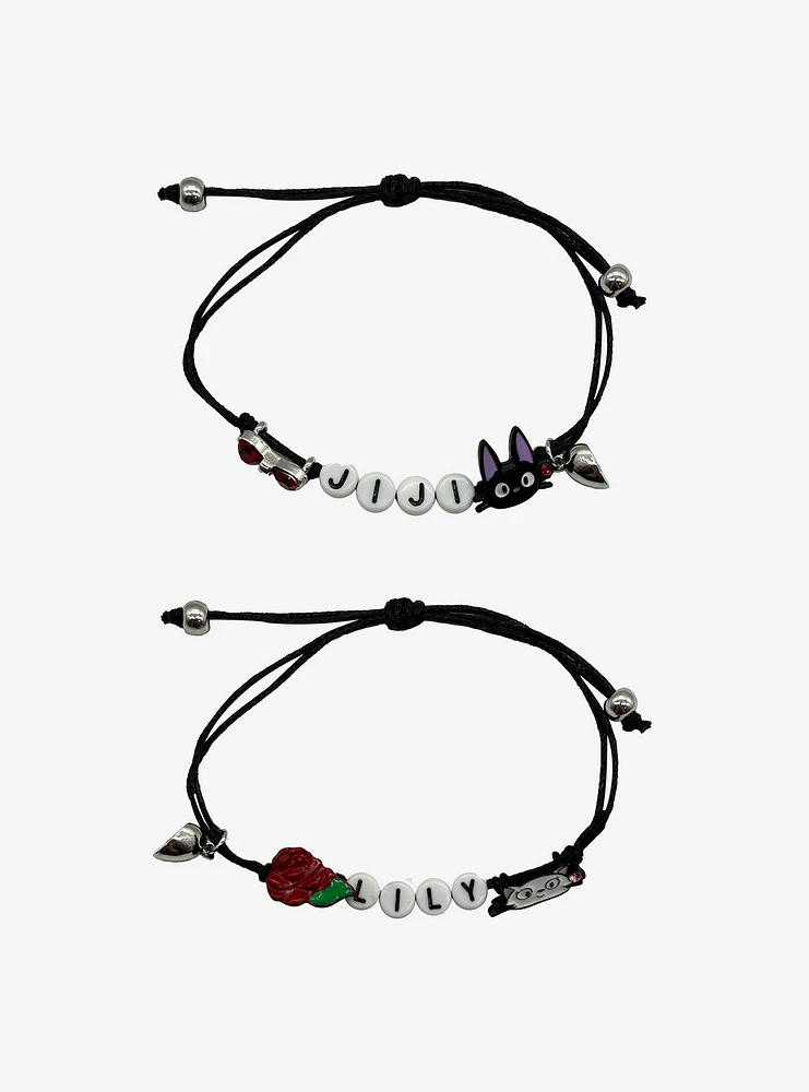 Studio Ghibli® Kiki's Delivery Service Jiji & Lily Best Friend Cord Bracelet Set