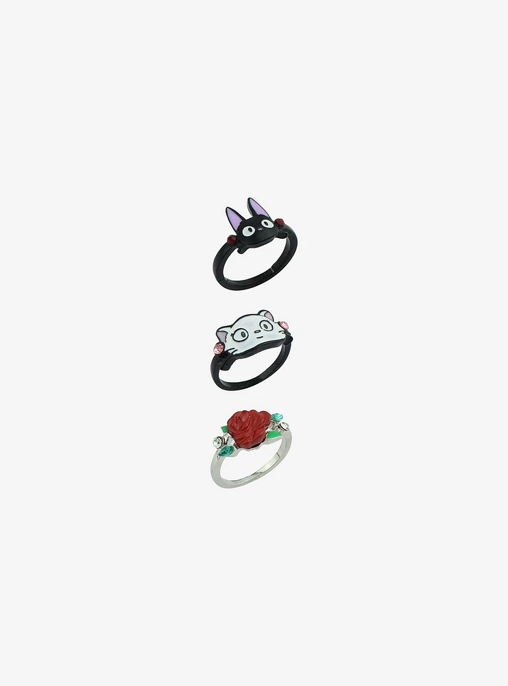 Studio Ghibli® Kiki's Delivery Service Jiji & Lily Ring Set