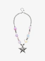 Sweet Society Star Pearlescent Bead Necklace