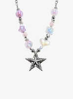 Sweet Society Star Pearlescent Bead Necklace