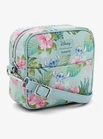 Loungefly Disney Stitch Duck Flower Square Crossbody Bag