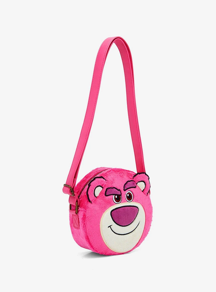 Loungefly Disney Pixar Toy Story 3 Lotso Fuzzy Crossbody Bag