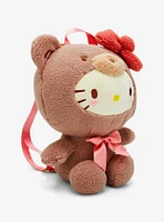 Hello Kitty Latte Bear Plush Backpack