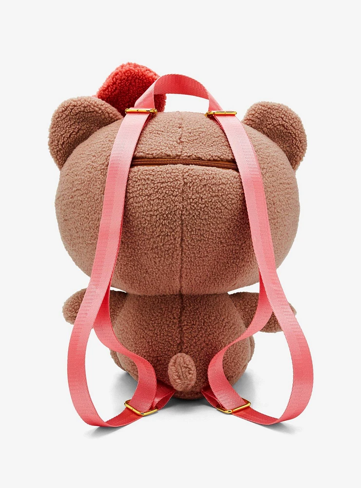 Hello Kitty Latte Bear Plush Backpack