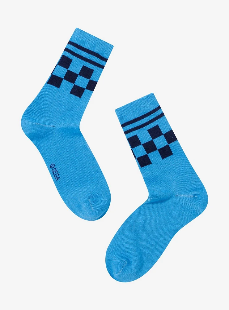 Sonic The Hedgehog Fuzzy Face Crew Socks