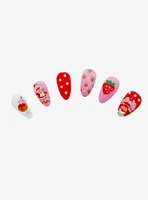 Strawberry Shortcake Faux Nail Set