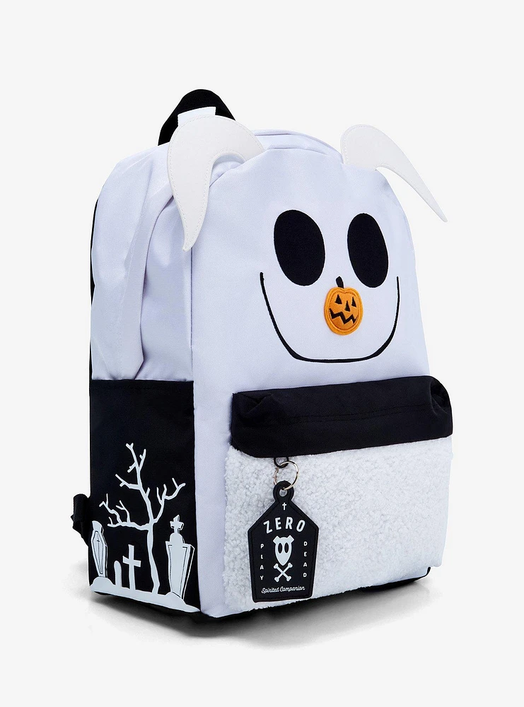 The Nightmare Before Christmas Zero Figural Fuzzy Backpack