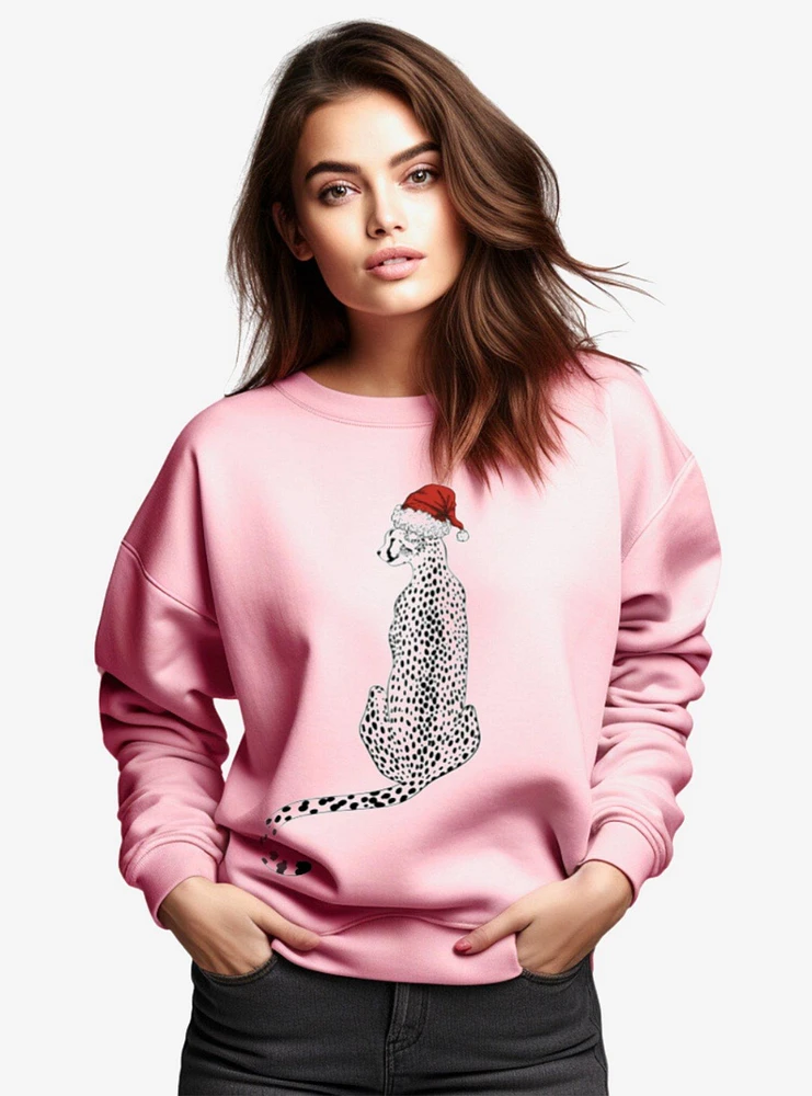 Pink Leopard Christmas Sweater