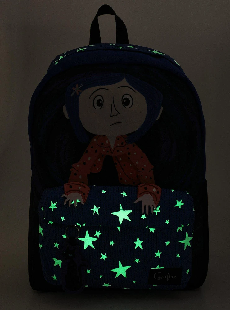 Coraline Cat Star Glow-In-The-Dark Backpack