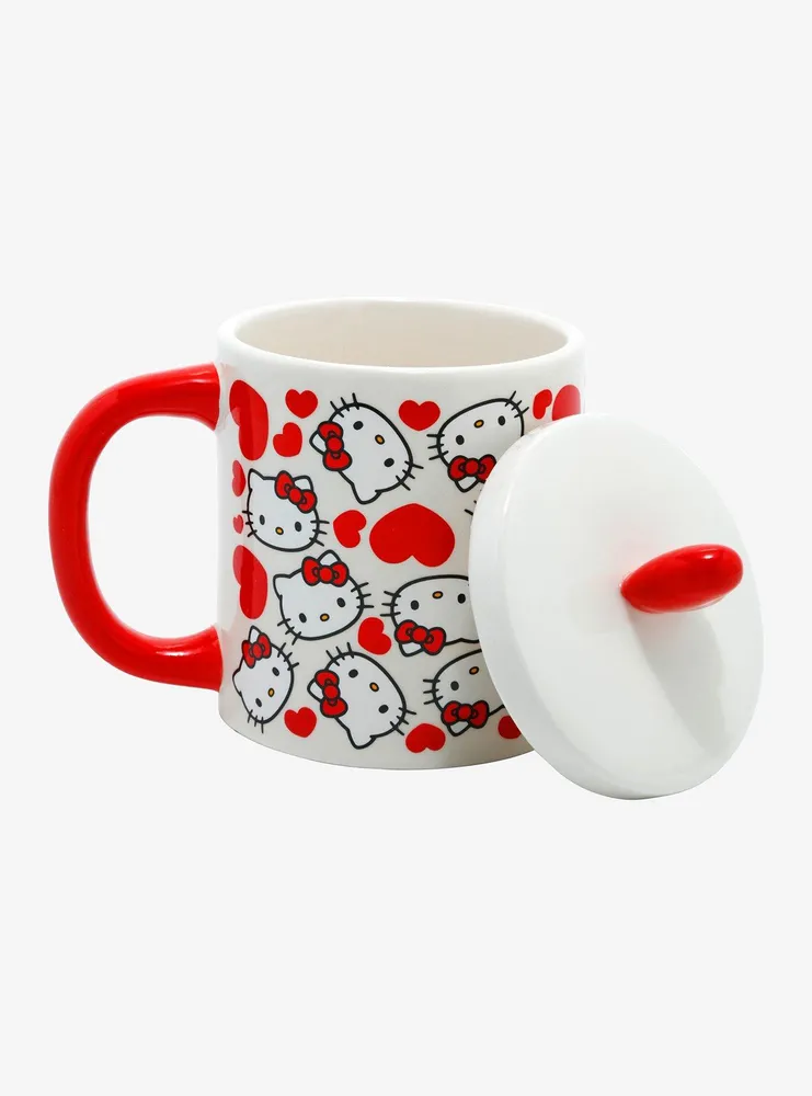 Hello Kitty Valentine's Day Mug With Lid