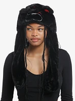 Creepy Bear Tassel Beanie With Moveable Ears