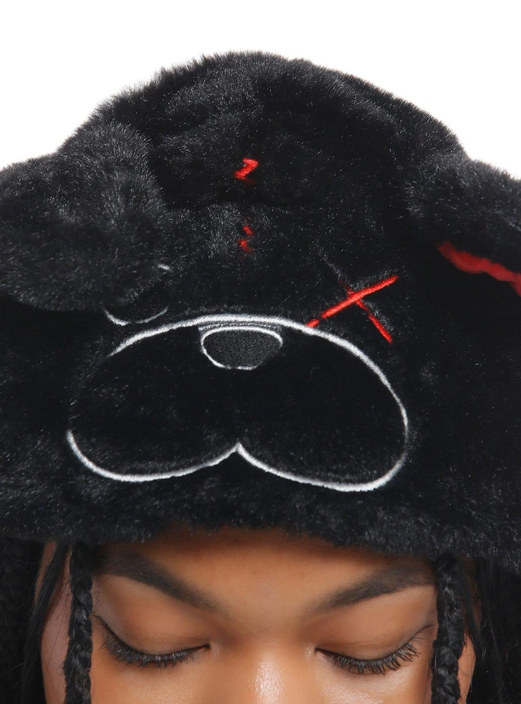 Creepy Bear Tassel Beanie With Moveable Ears