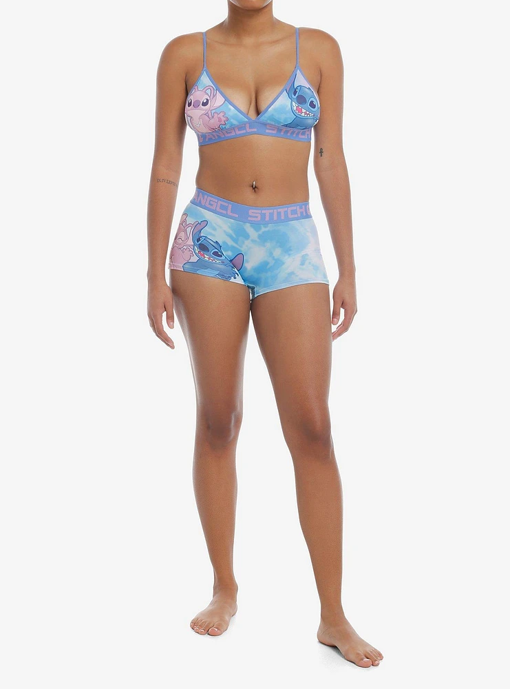 Disney Lilo & Stitch Duo Tie-Dye Bra Boyshort Panty Set