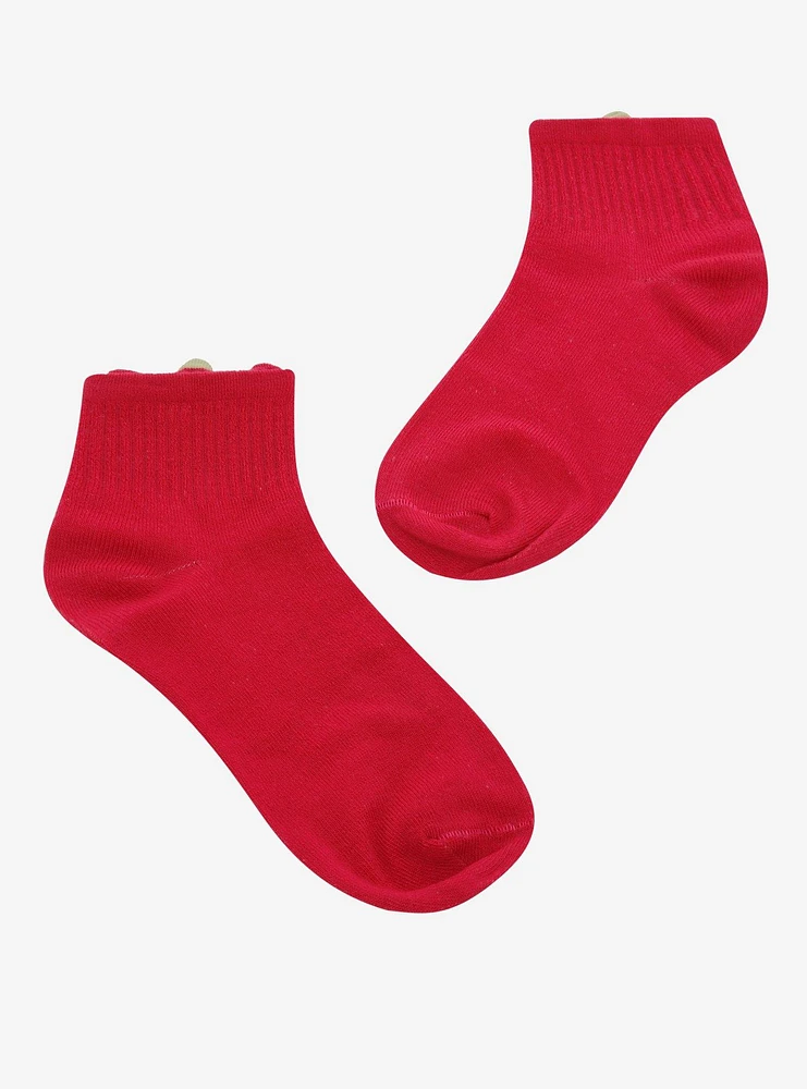Kitty Berry Figural Ankle Socks