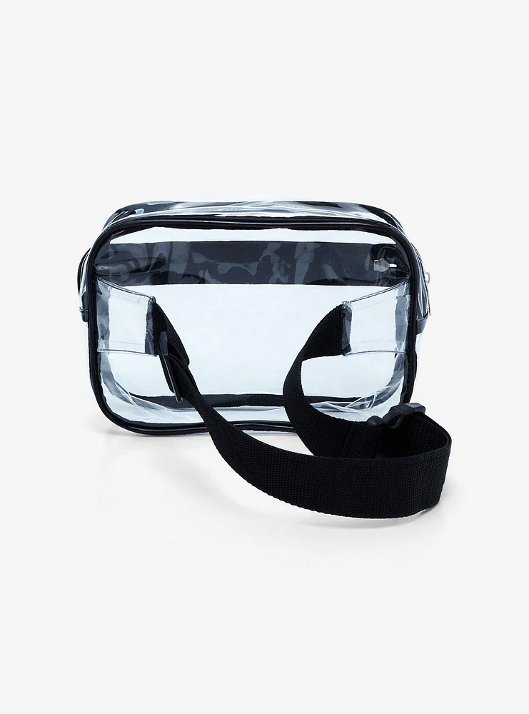 Clear Black Trim Fanny Pack