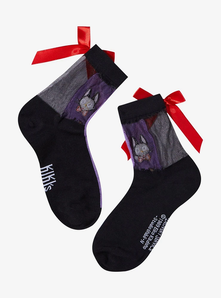 Studio Ghibli® Kiki's Delivery Service Jiji Bow Mesh Ankle Socks