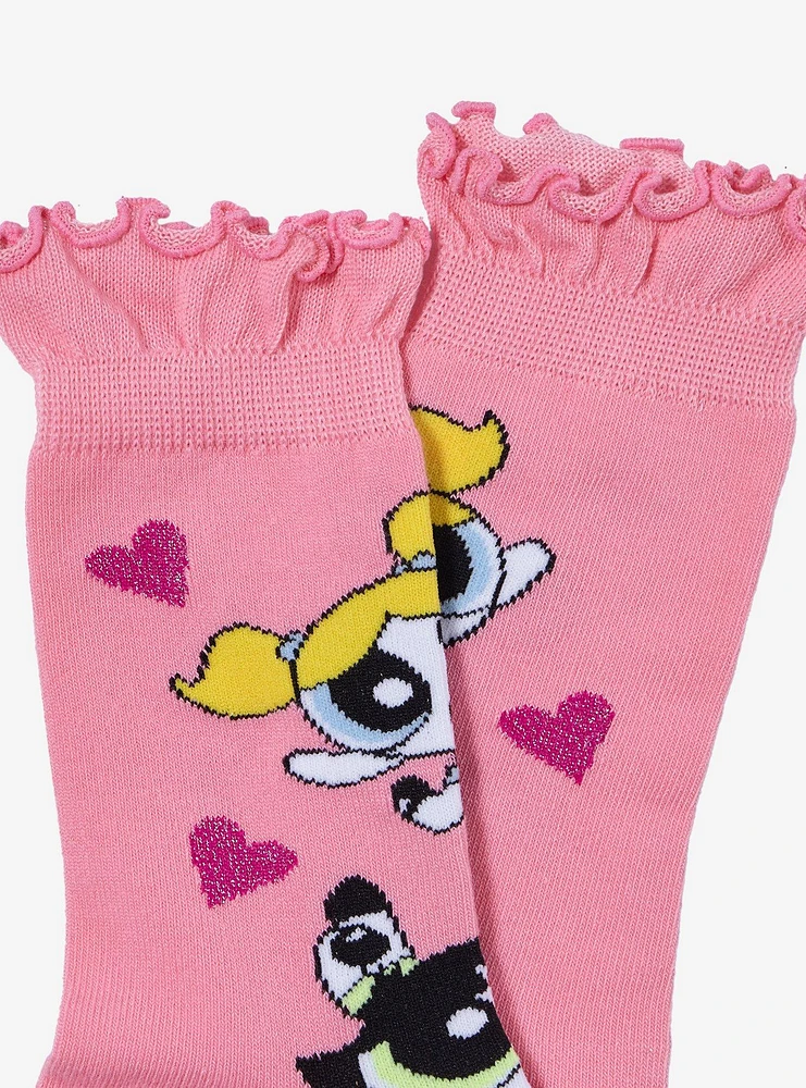 The Powerpuff Girls Hearts Crew Socks