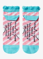 Tasty Peach Nomwhal Stripe Ankle Socks