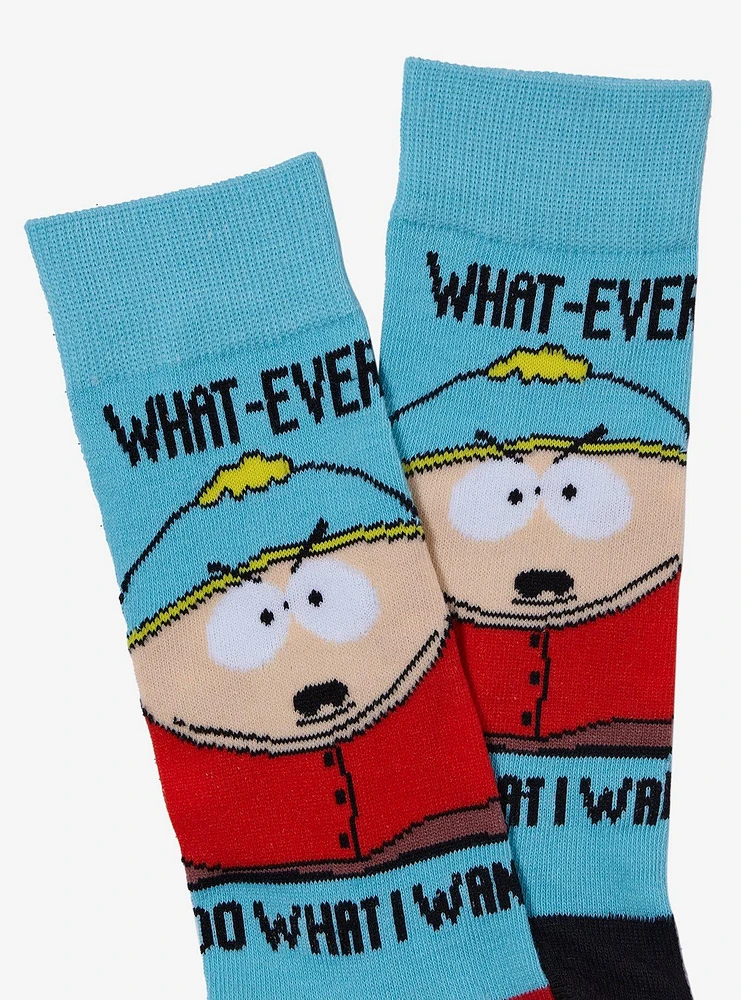 South Park Cartman What-Ever Crew Socks