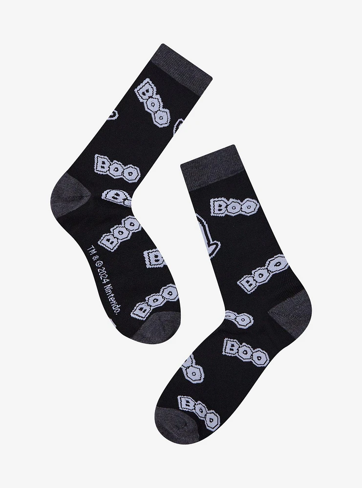 Super Mario Boo Crew Socks