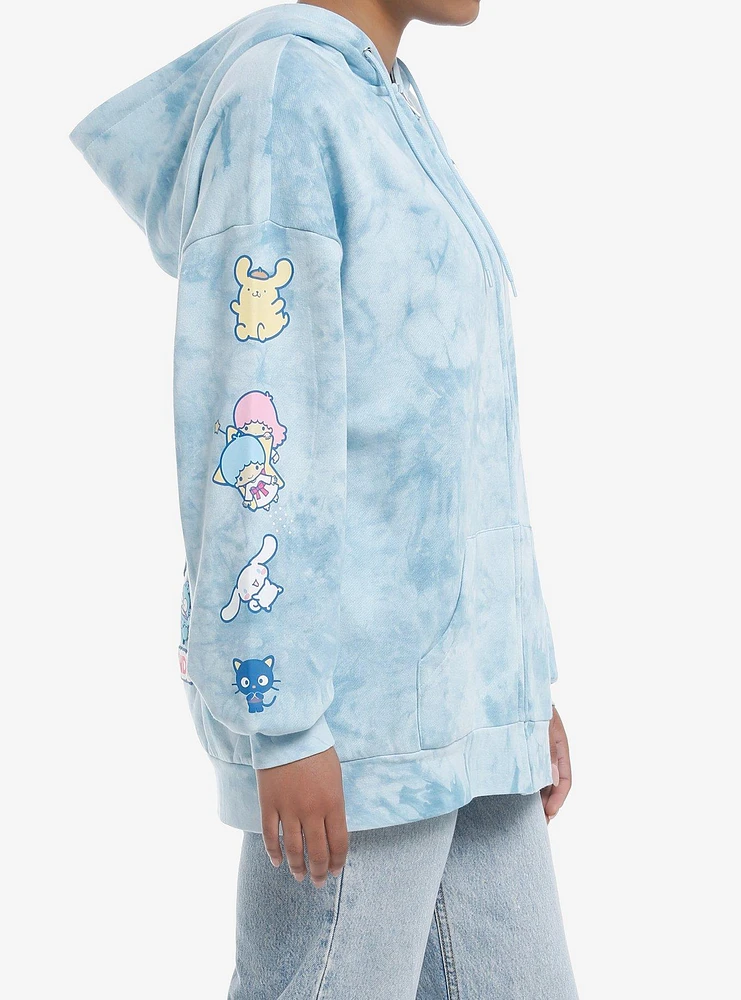 Hello Kitty And Friends Balloon Tie-Dye Girls Oversized Hoodie