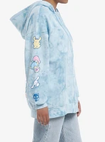 Hello Kitty And Friends Balloon Tie-Dye Girls Oversized Hoodie