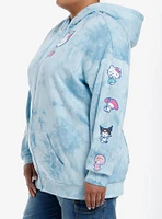 Hello Kitty And Friends Balloon Tie-Dye Girls Oversized Hoodie Plus