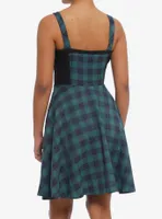 Heart Corset Plaid Sweetheart Dress