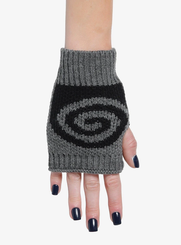 Swirl Knit Fingerless Gloves