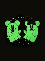 Loungefly Disney Mickey & Minnie Mouse Ghosts Sliding Glow-in-the-Dark Limited Edition Enamel Pin