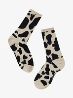 Disney Mickey Mouse Cow Print Crew Socks - BoxLunch Exclusive