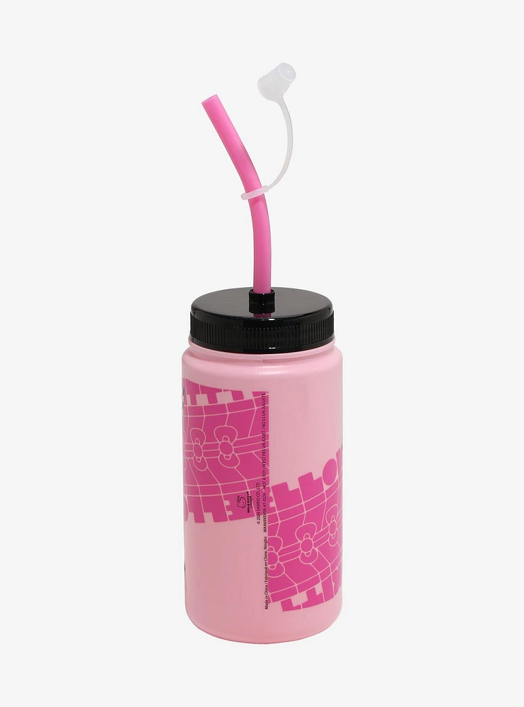 Hello Kitty Racing Pink Sport Water Bottle