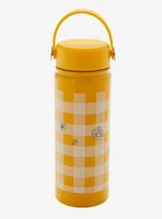 Disney Winnie The Pooh Gingham Stainless Steel Water Bottle