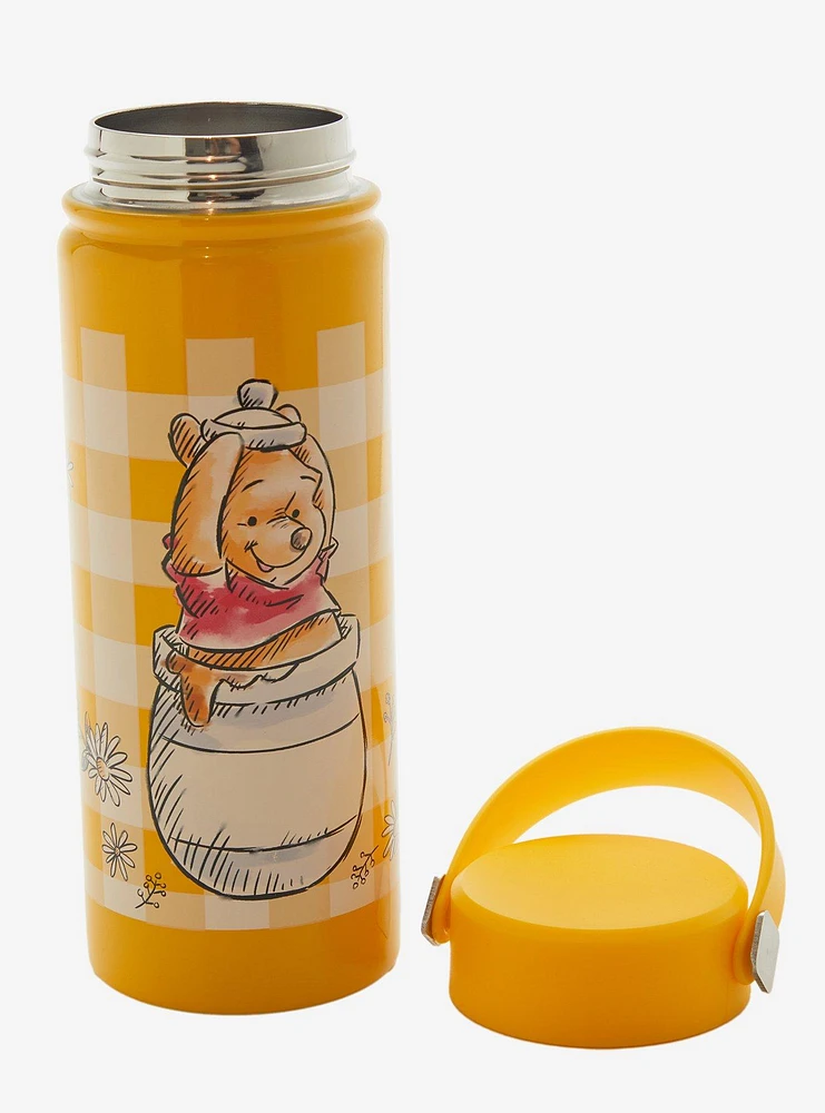 Disney Winnie The Pooh Gingham Stainless Steel Water Bottle