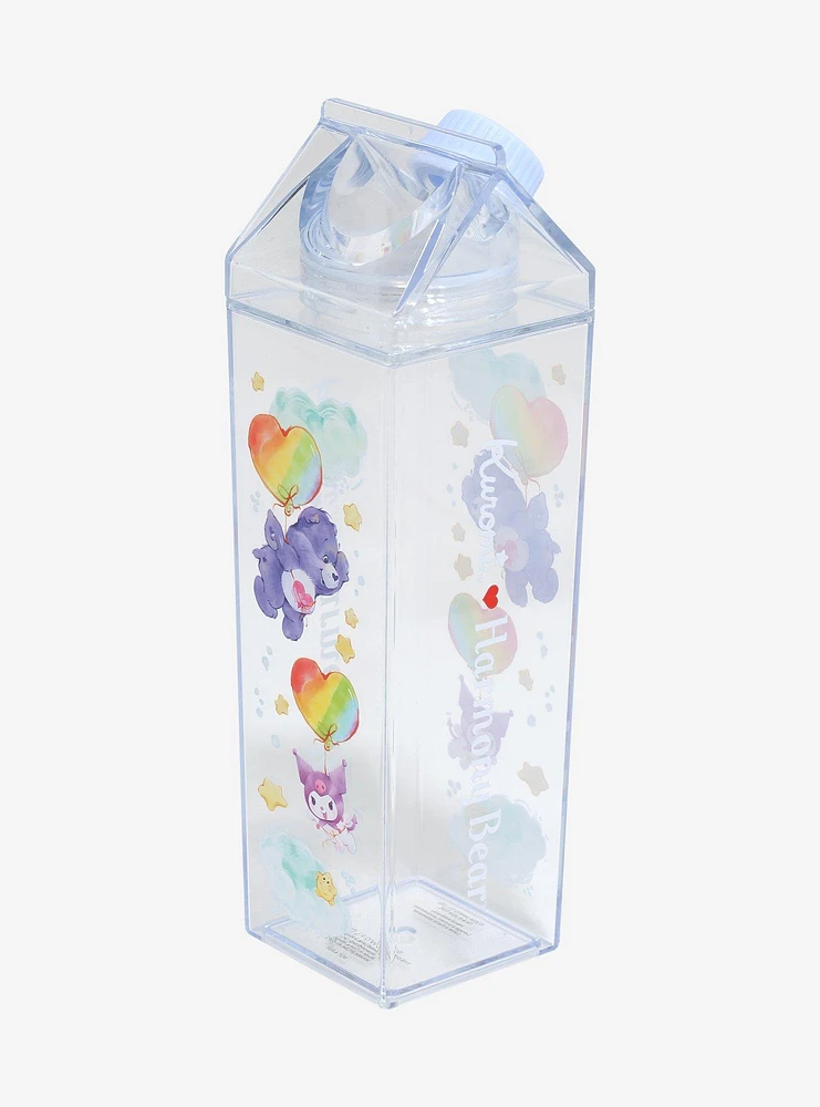 Kuromi & Harmony Bear Clouds Milk Carton Water Bottle