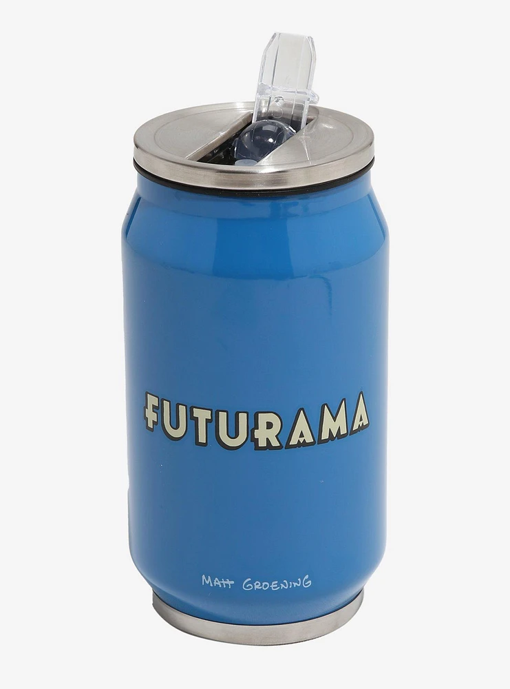 Futurama Robot Oil Soda Can Water Bottle