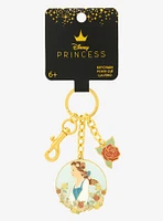 Disney Beauty and the Beast Belle Floral Portrait Keychain — BoxLunch Exclusive
