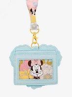 Disney Minnie Mouse Floral Ears Lanyard - BoxLunch Exclusive