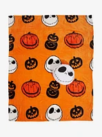 The Nightmare Before Christmas Pumpkin Pillow & Throw Blanket Set