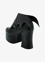 Strange Cvlt Black Vampira Platform Heels