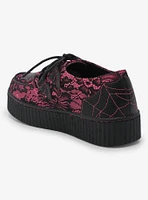 Strange Cvlt Web Pink & Black Lace Krypt Creepers