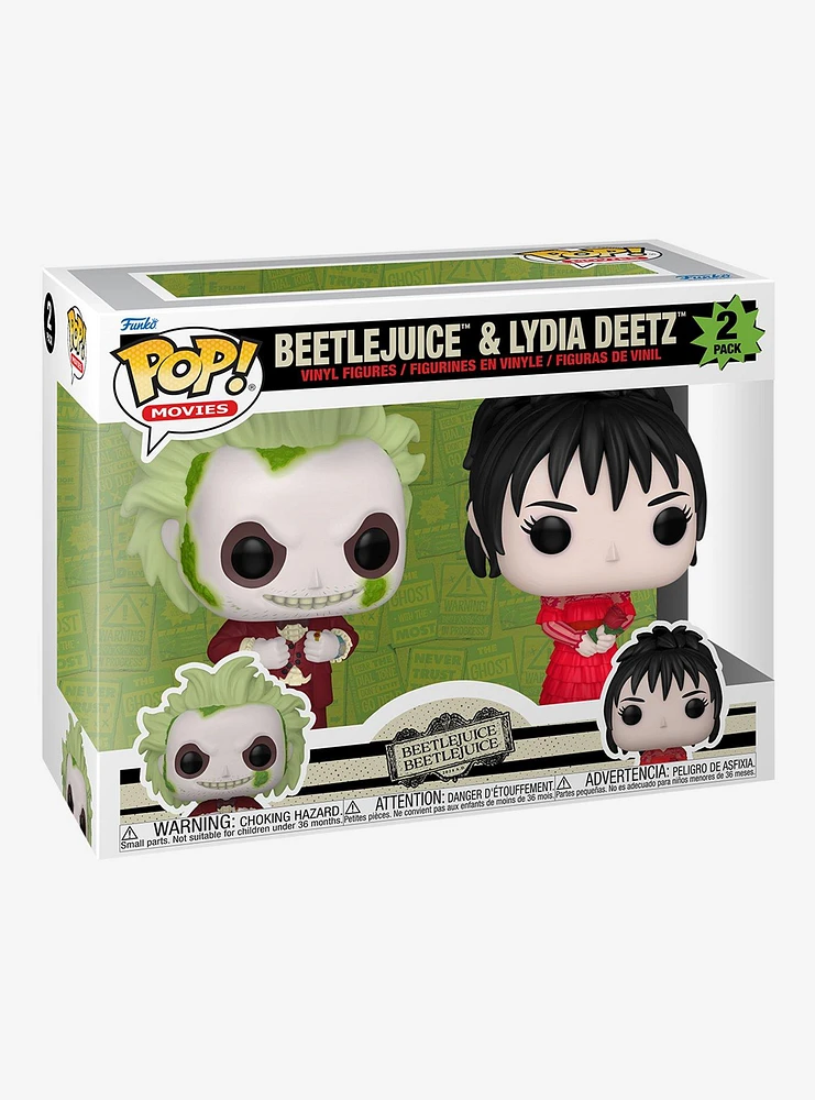 Funko Beetlejuice Beetlejuice Pop! Movies Beetlejuice & Lydia Deetz Vinyl Figure Set