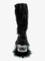 YRU Boogie Monster Fuzzy Platform Boots