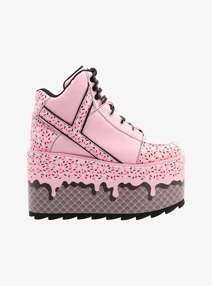 YRU Qozmo Ice Cream Platform Sneakers